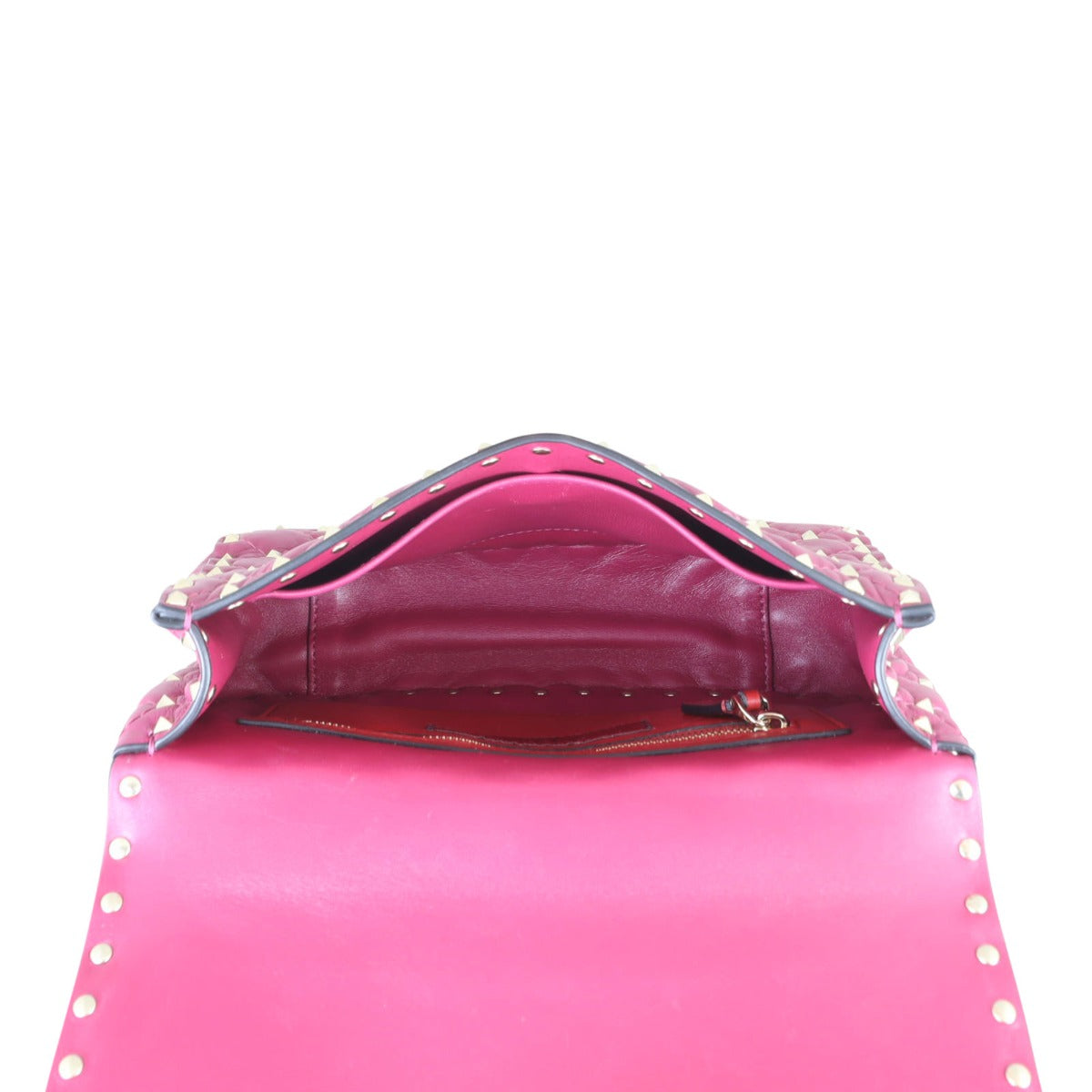 Valentino Rockstud Spike Medium Shoulder Bag Interior