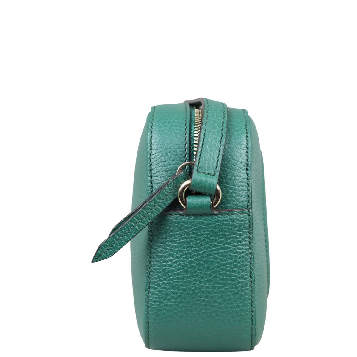Gucci Soho Leather Shoulder Bag  (teal) Side
