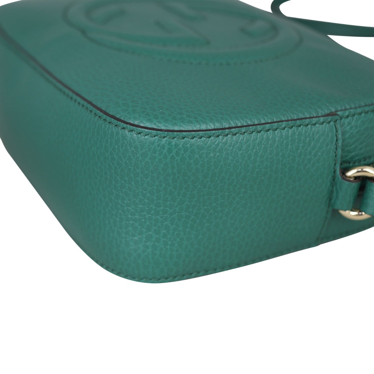 Gucci Soho Leather Shoulder Bag Corner Closeup