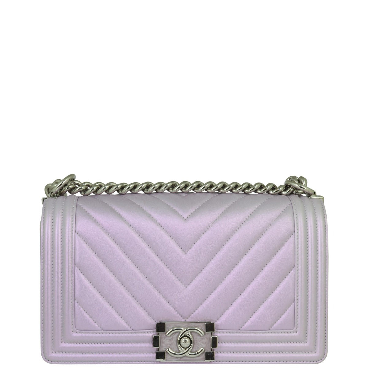 Chanel Boy Chevron Old Medium Front