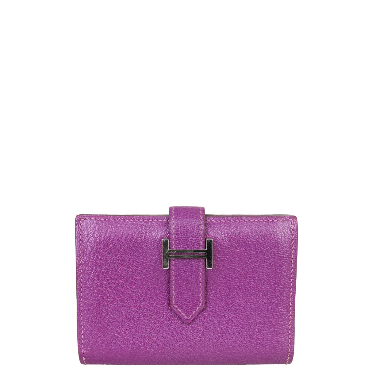 Hermes Bearn Card Holder (purple) Front
