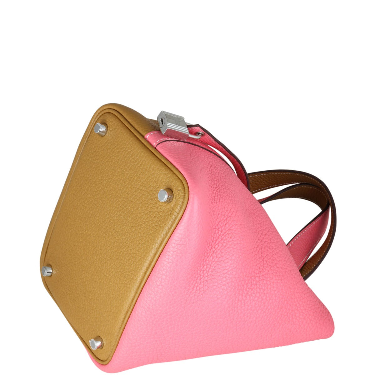 Hermes Picotin Lock 18 Two Tone Taurillon Clemence Corner Closeup