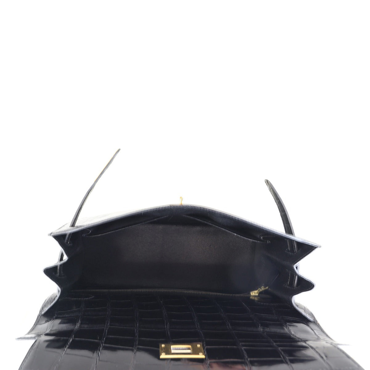 Hermes Kelly 32 Sellier Alligator Interior