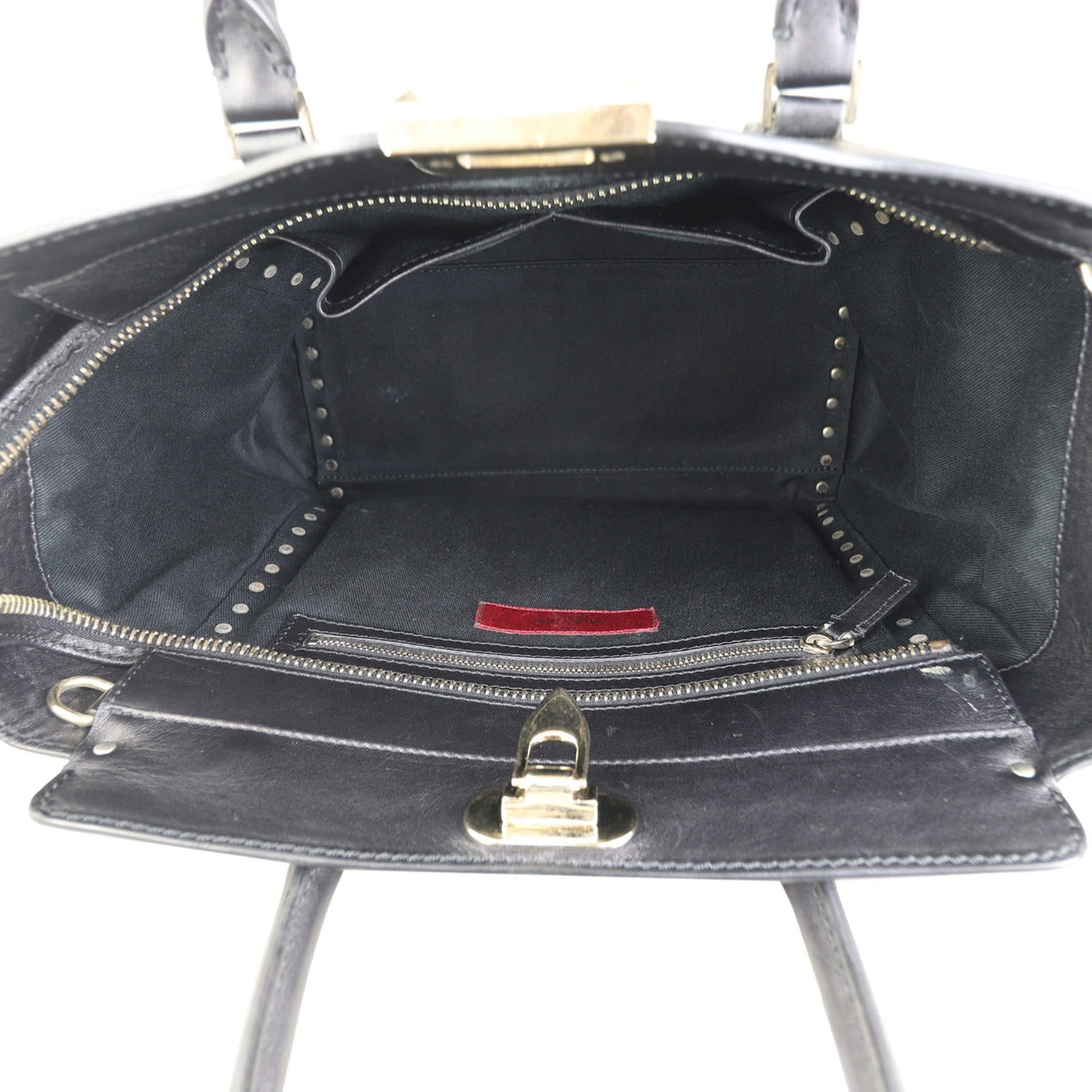 Valentino Rockstud Pagoda Tote Interior
