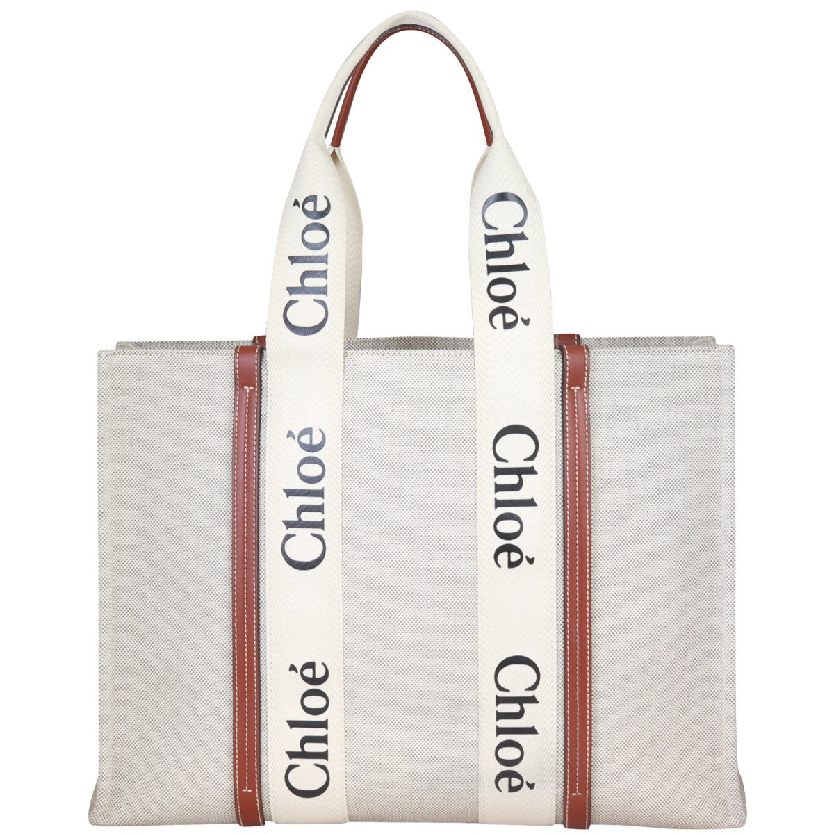 Chloe Woody Tote Bag Large Front