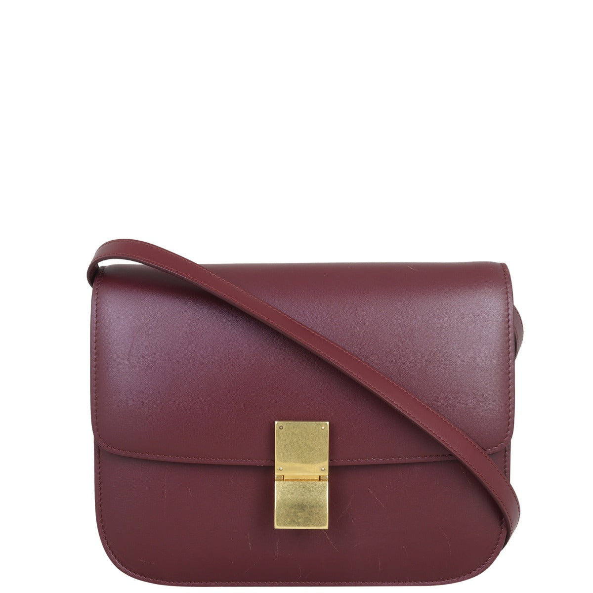 Celine Classic Box Bag Medium Front with Strap