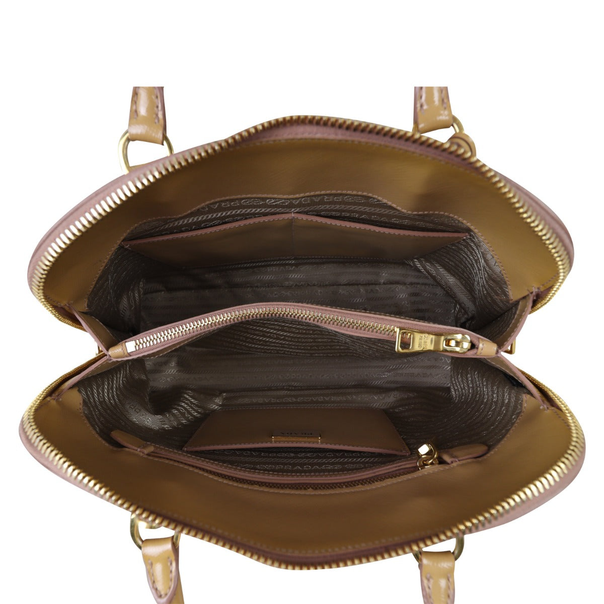 Prada Saffiano Lux Promenade Medium Whole Interior