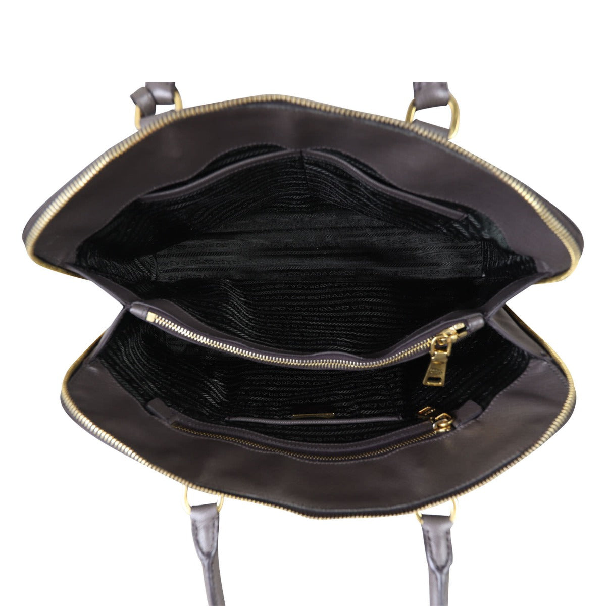 Prada Saffiano Lux Promenade Medium Whole Interior