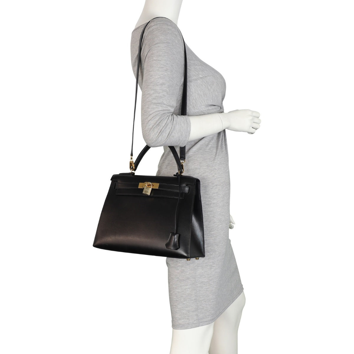Hermes Kelly 28 Sellier Boxcalf Mannequin