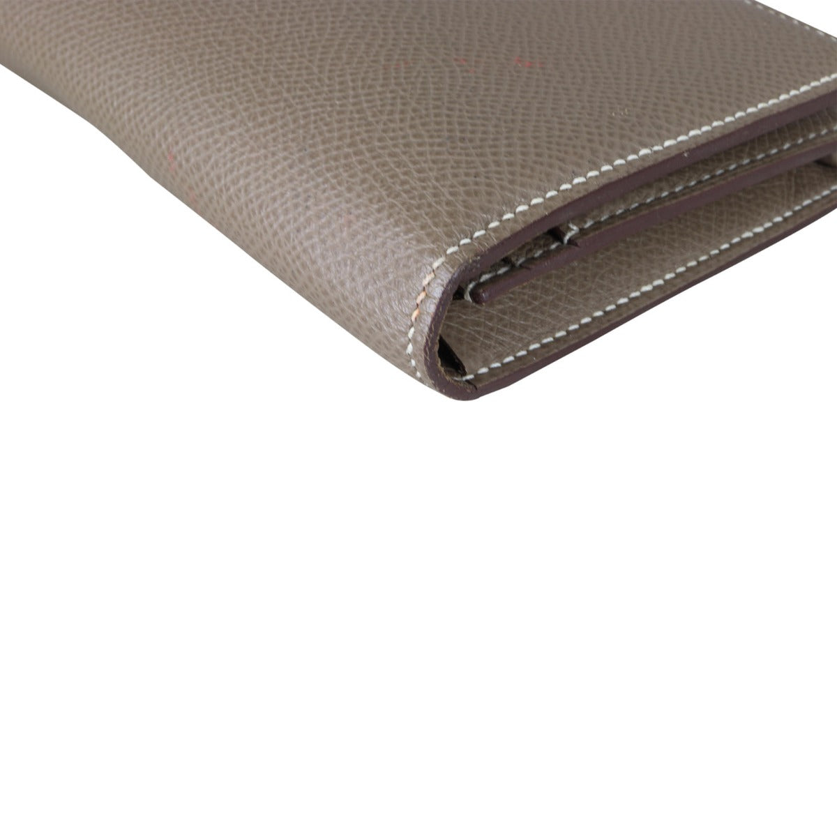 Hermes Bearn Wallet Corner Close Up