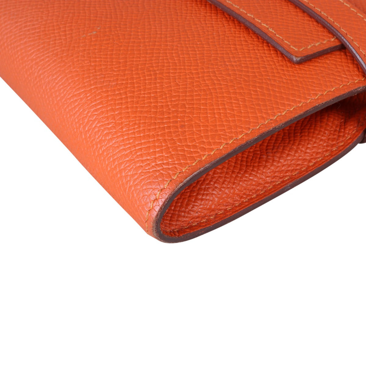 Hermes Kelly Classic Long Wallet Epsom Corner Close Up