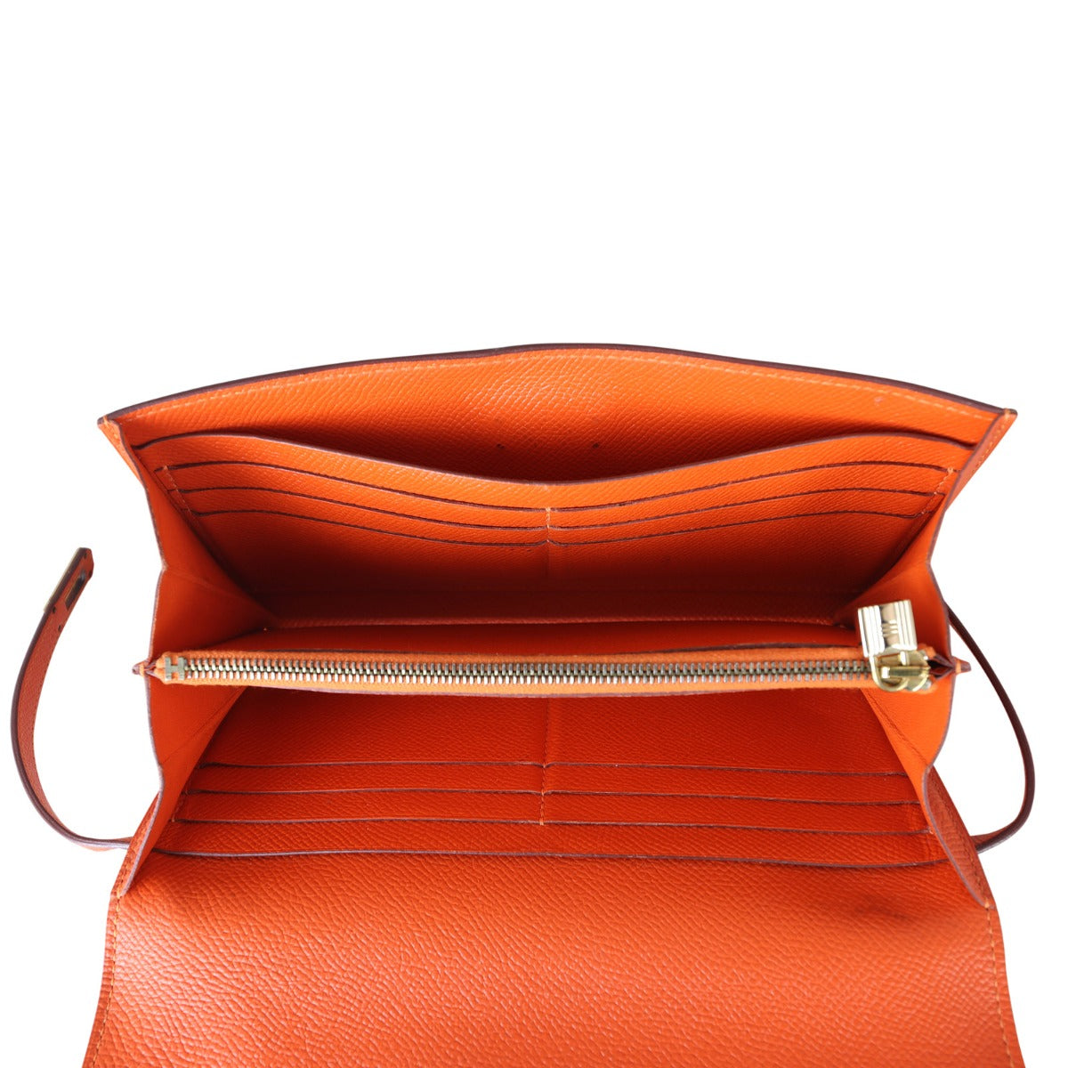 Hermes Kelly Classic Long Wallet Epsom Whole Interior