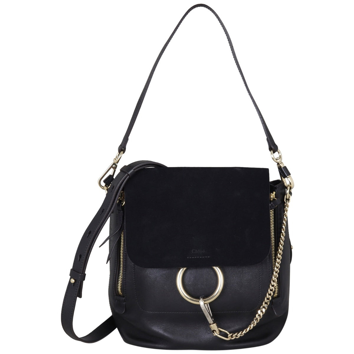 Chloe Faye Small Backpack Front With Strap