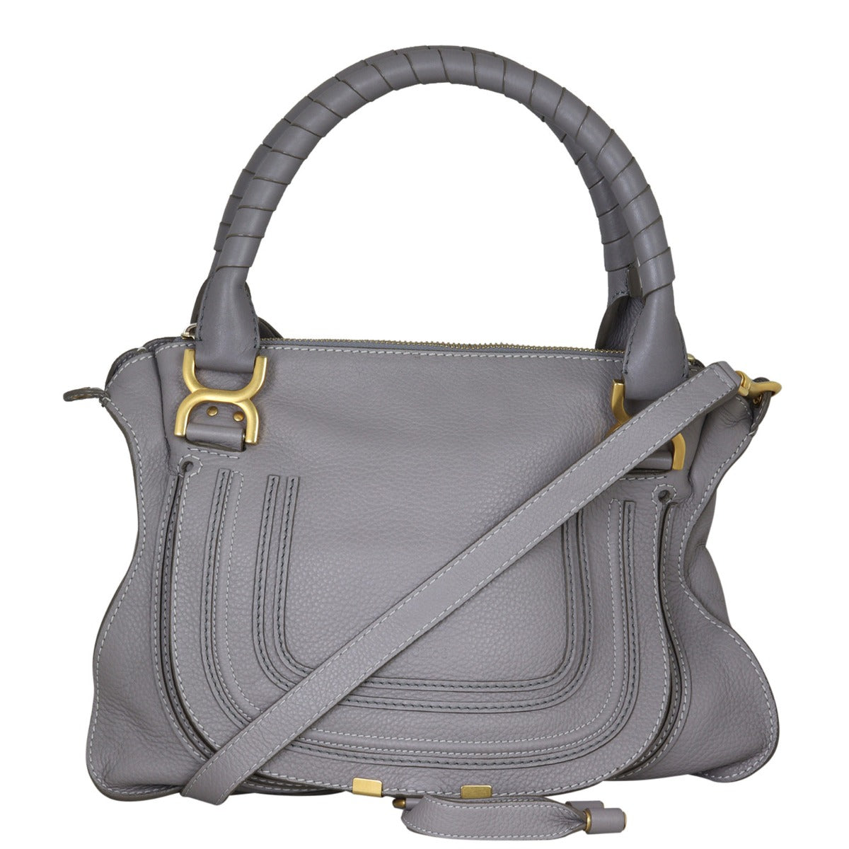 Chloe Marcie Medium Satchel Front With Strap