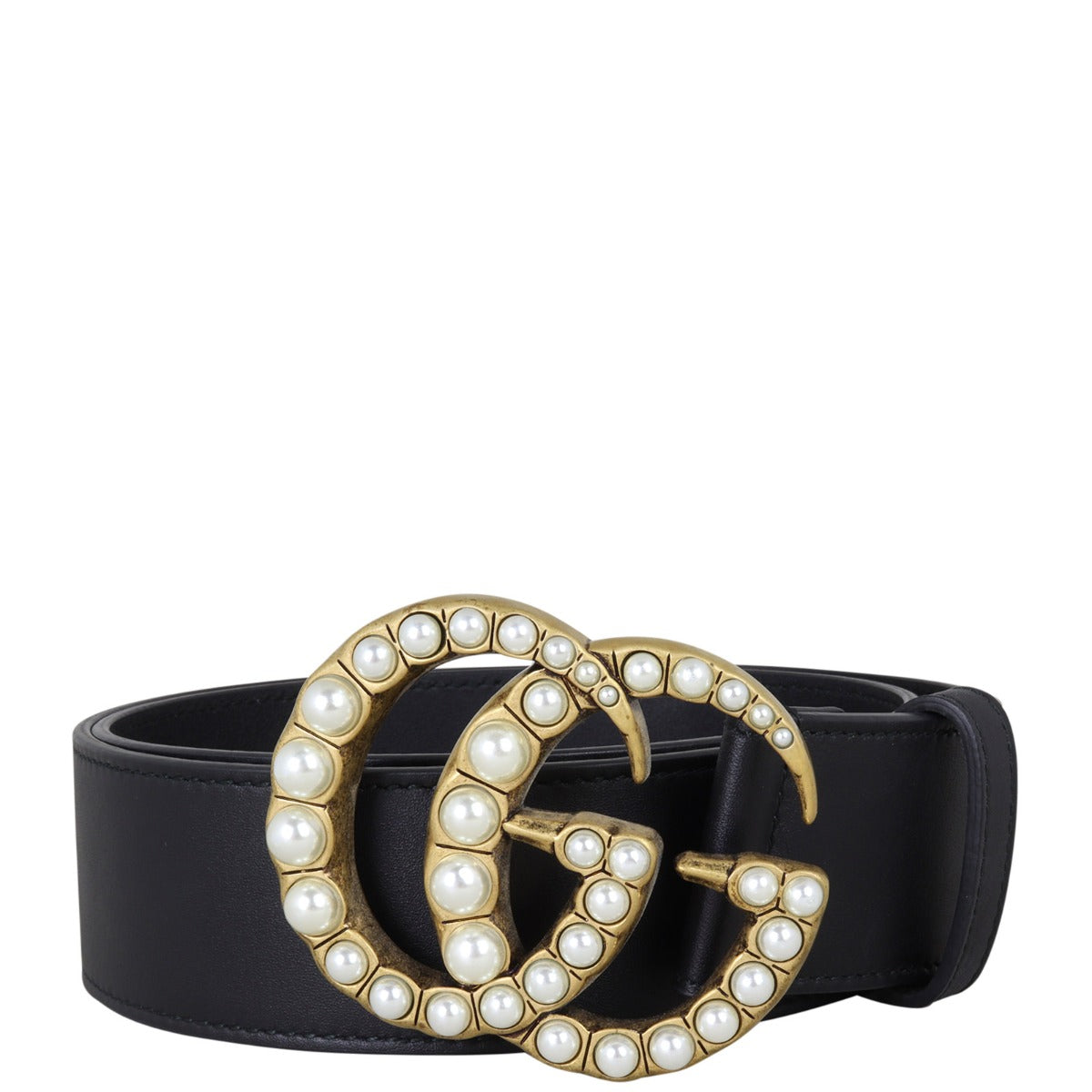 Gucci Marmont Double G Pearl Belt