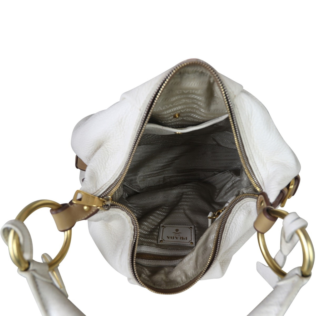 Prada Vitello Daino Hobo Whole Interior