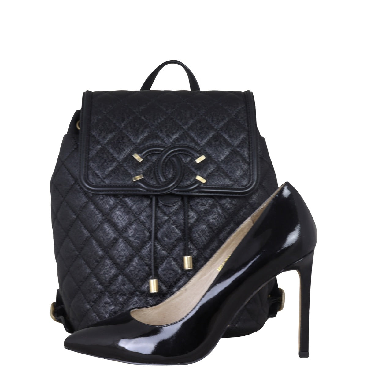 Chanel Filigree Backpack Shoe