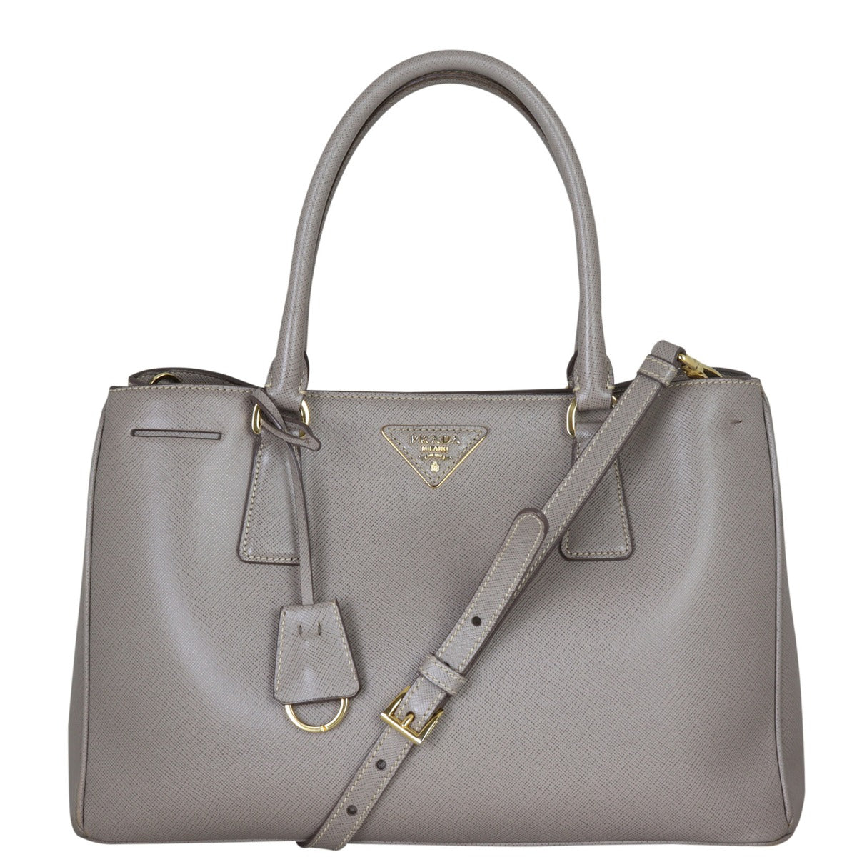 Prada Saffiano Lux Tote Front With Strap