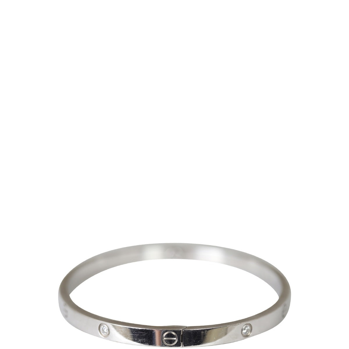 Cartier Small Love Diamond Bracelet 18k White Gold