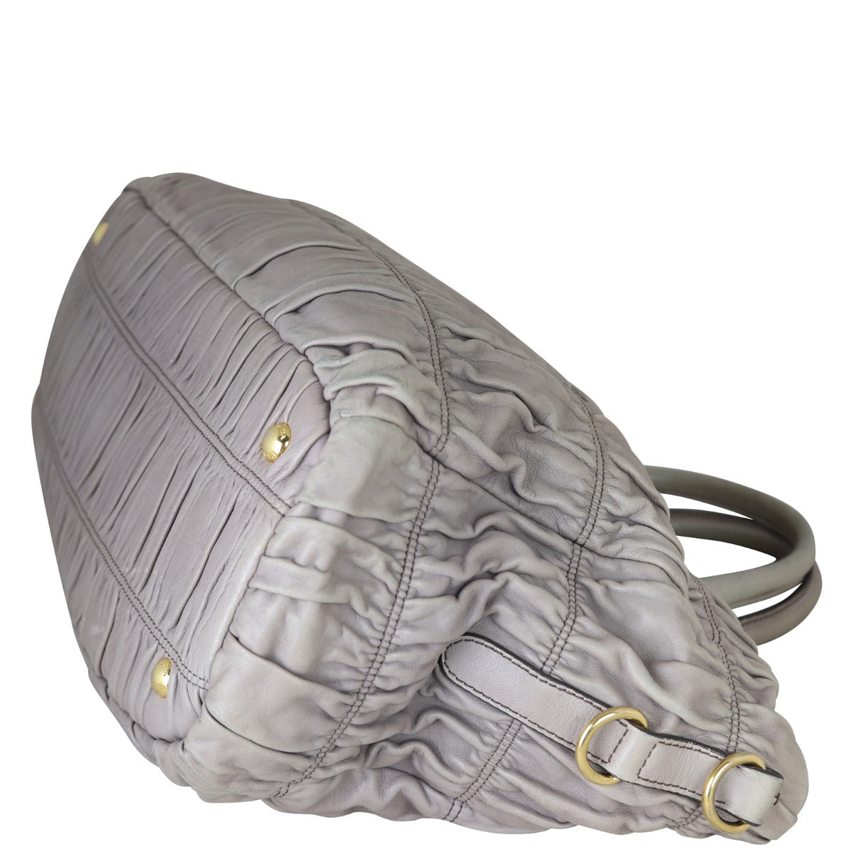 Prada Nappa Gaufre Tote Corner Distance