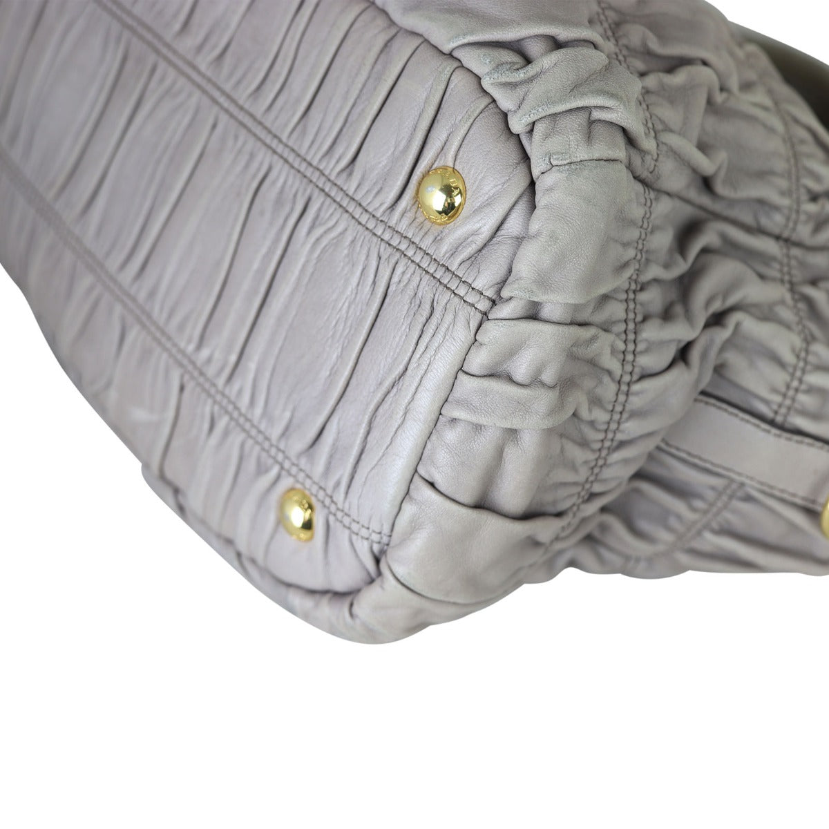 Prada Nappa Gaufre Tote Corner Close Up