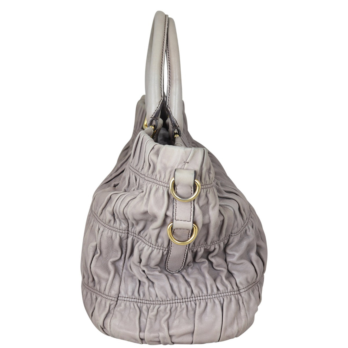 Prada Nappa Gaufre Tote Side