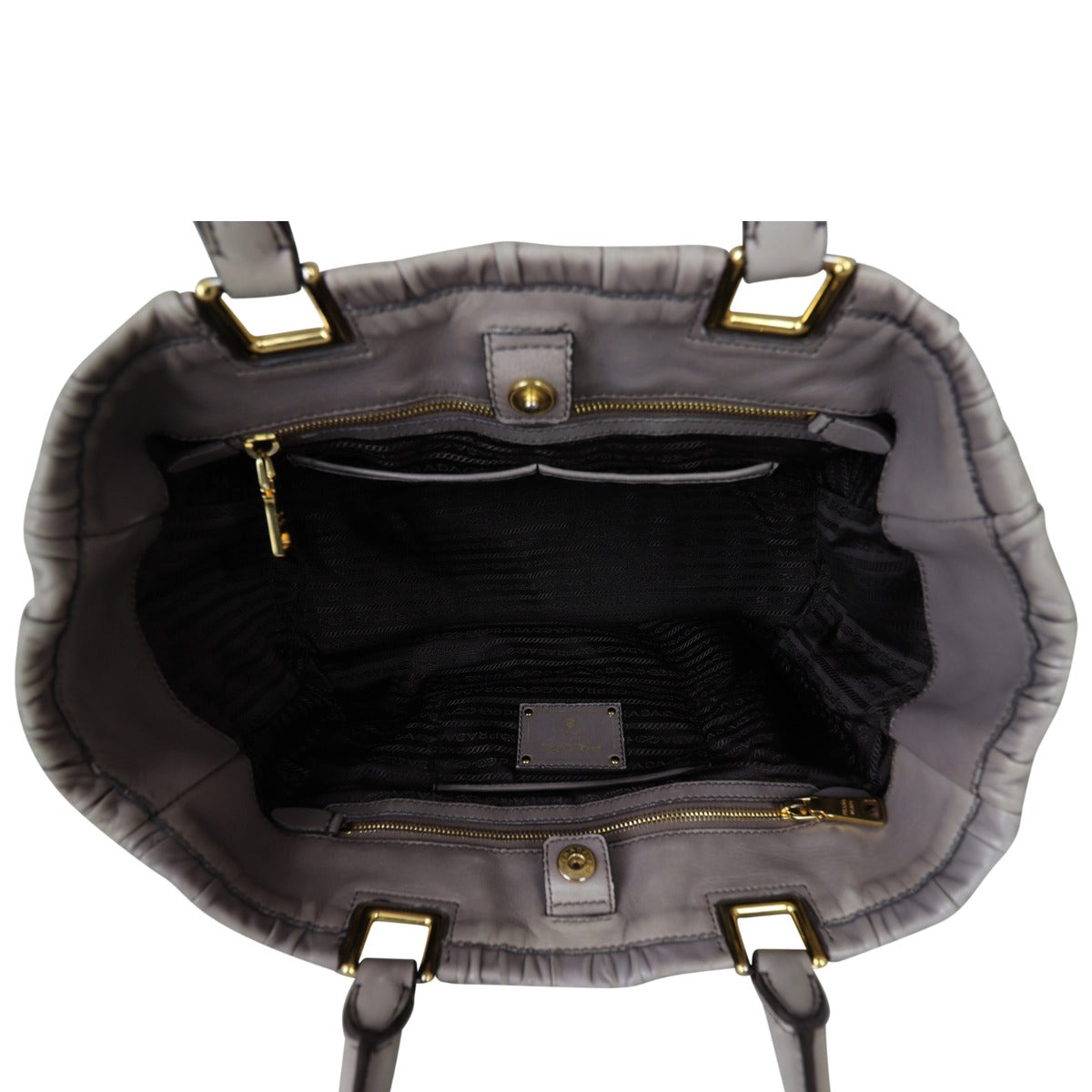 Prada Nappa Gaufre Tote Whole Interior