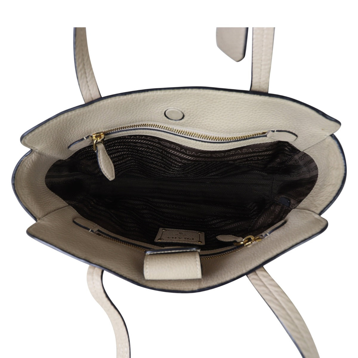 Prada Vitello Daino Tote Whole Interior