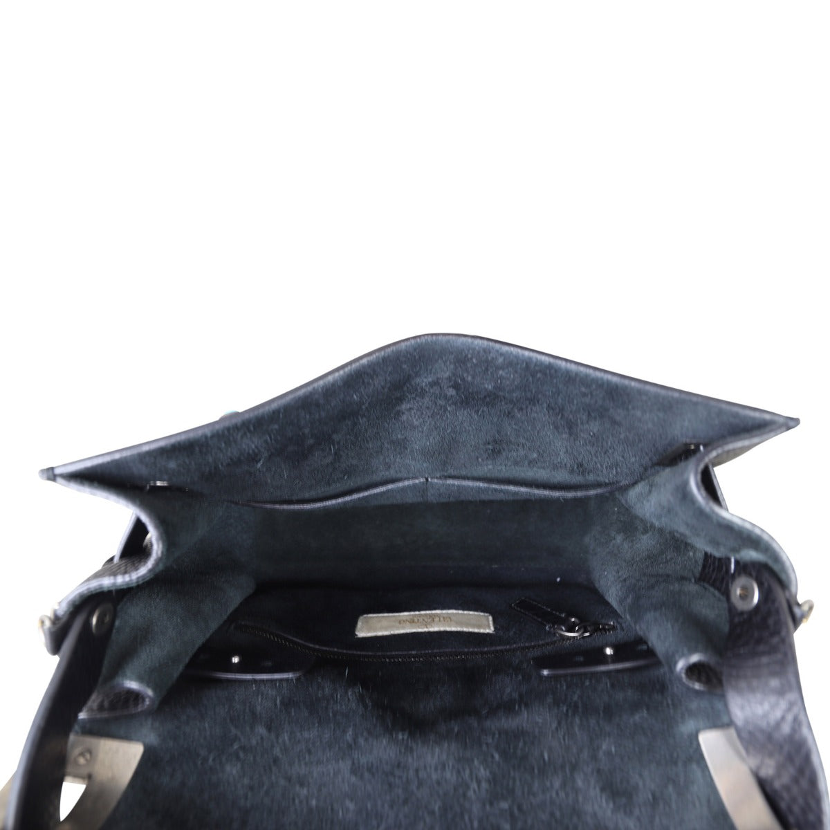 Valentino My Rockstud Rolling Flap Bag Whole Interior