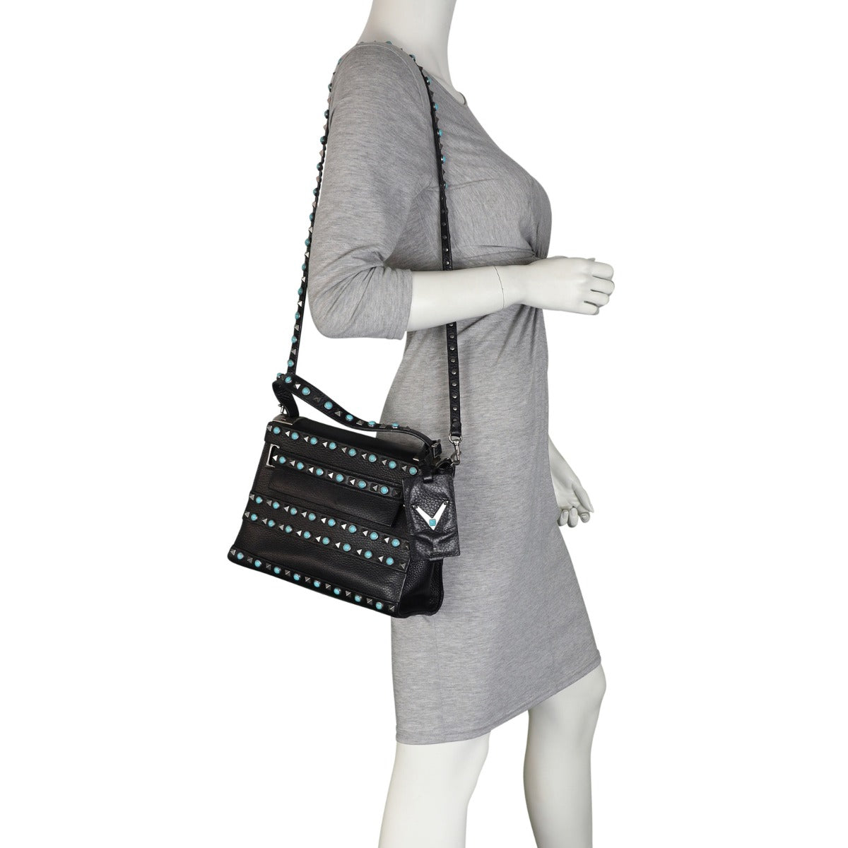 Valentino My Rockstud Rolling Flap Bag Mannequin