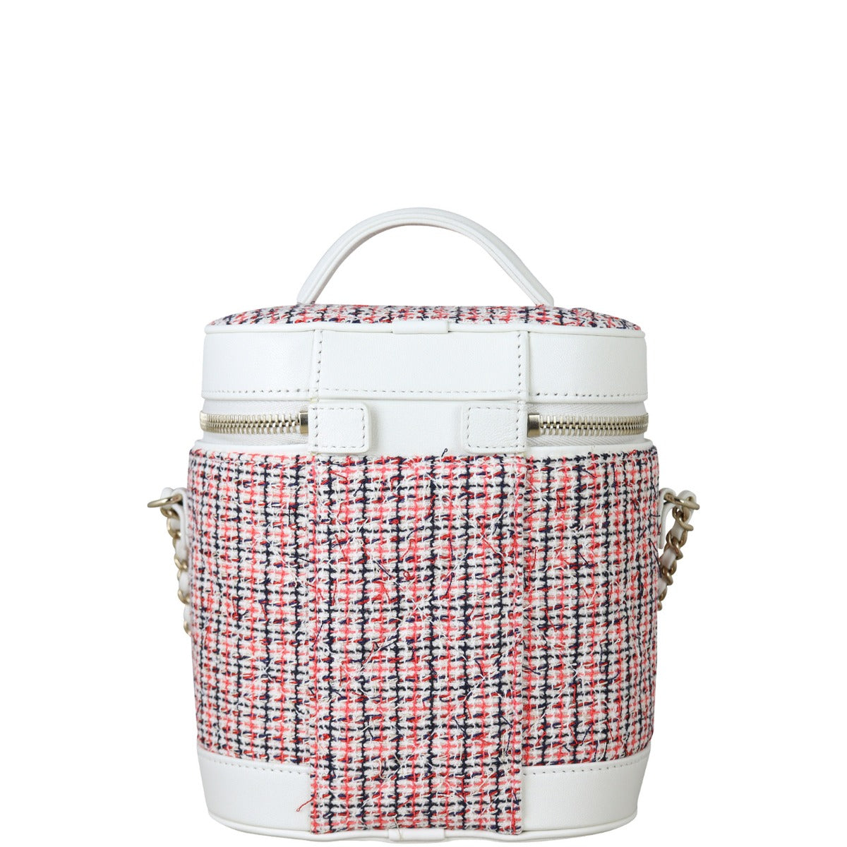 Chanel CC Tweed Vanity Case Back