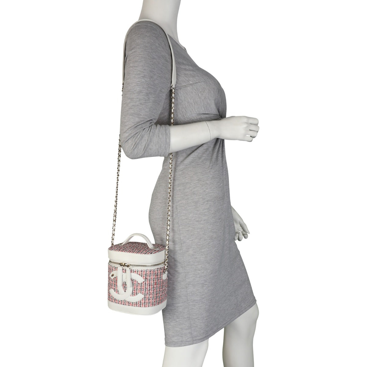 Chanel CC Tweed Vanity Case Mannequin