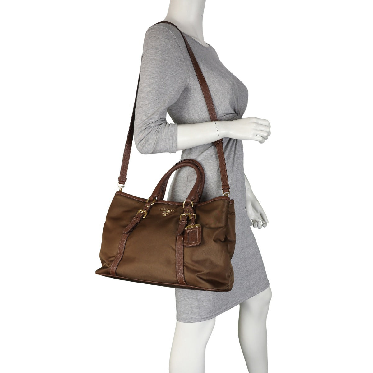 Prada Tessuto Vitello Daino Tote Mannequin