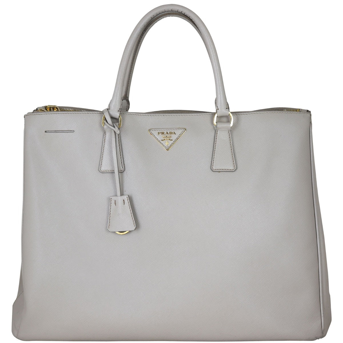 Prada Saffiano Lux Galleria Double Zip Tote Large Front