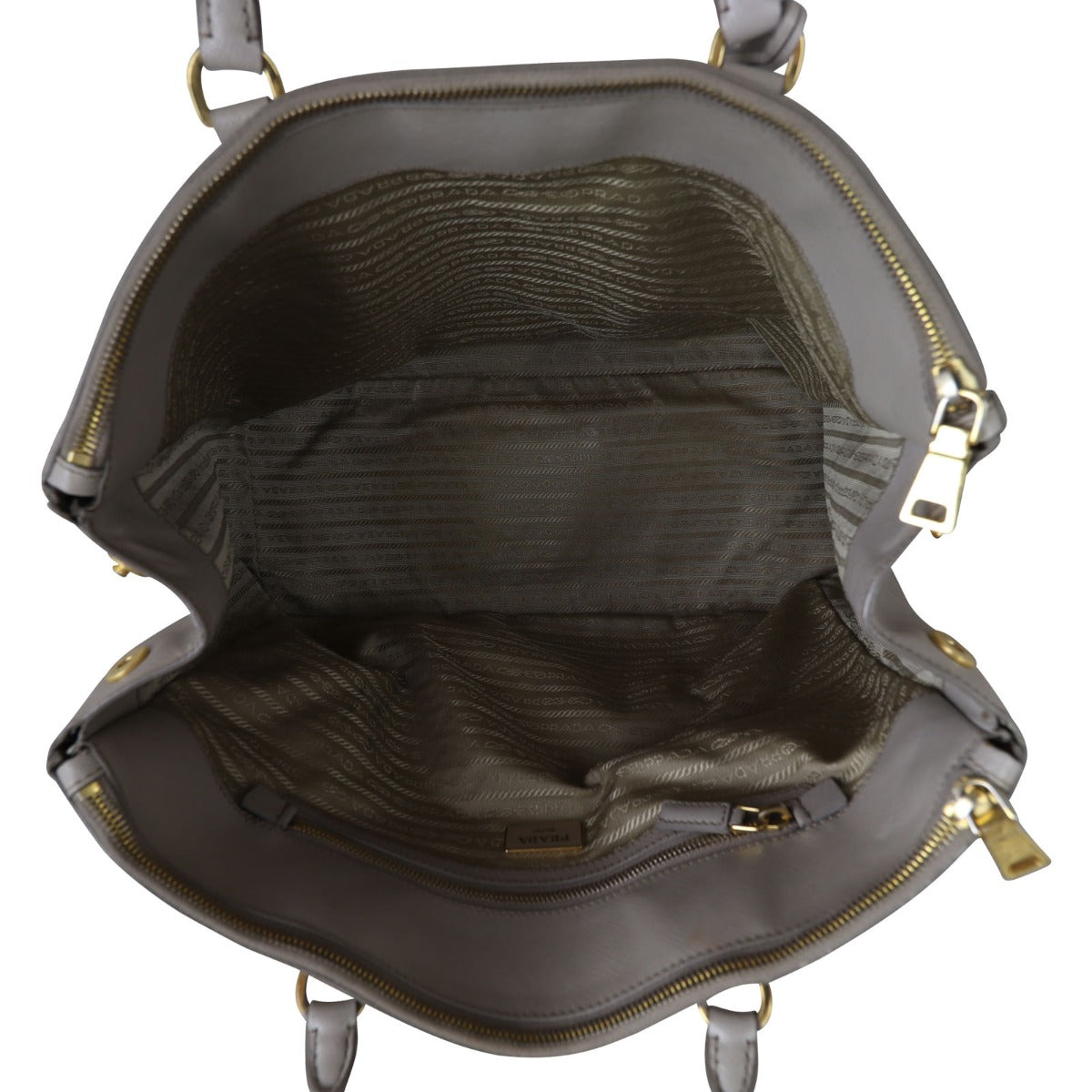 Prada Saffiano Lux Galleria Double Zip Tote Large Whole Interior