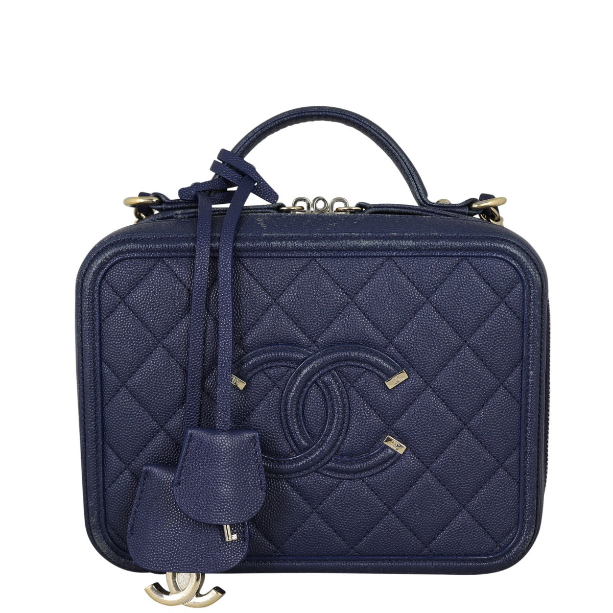 Chanel CC Filigree Vanity Medium Front