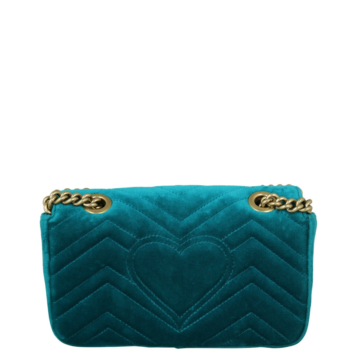 Gucci GG Marmont Mini Velvet Shoulder Bag Back