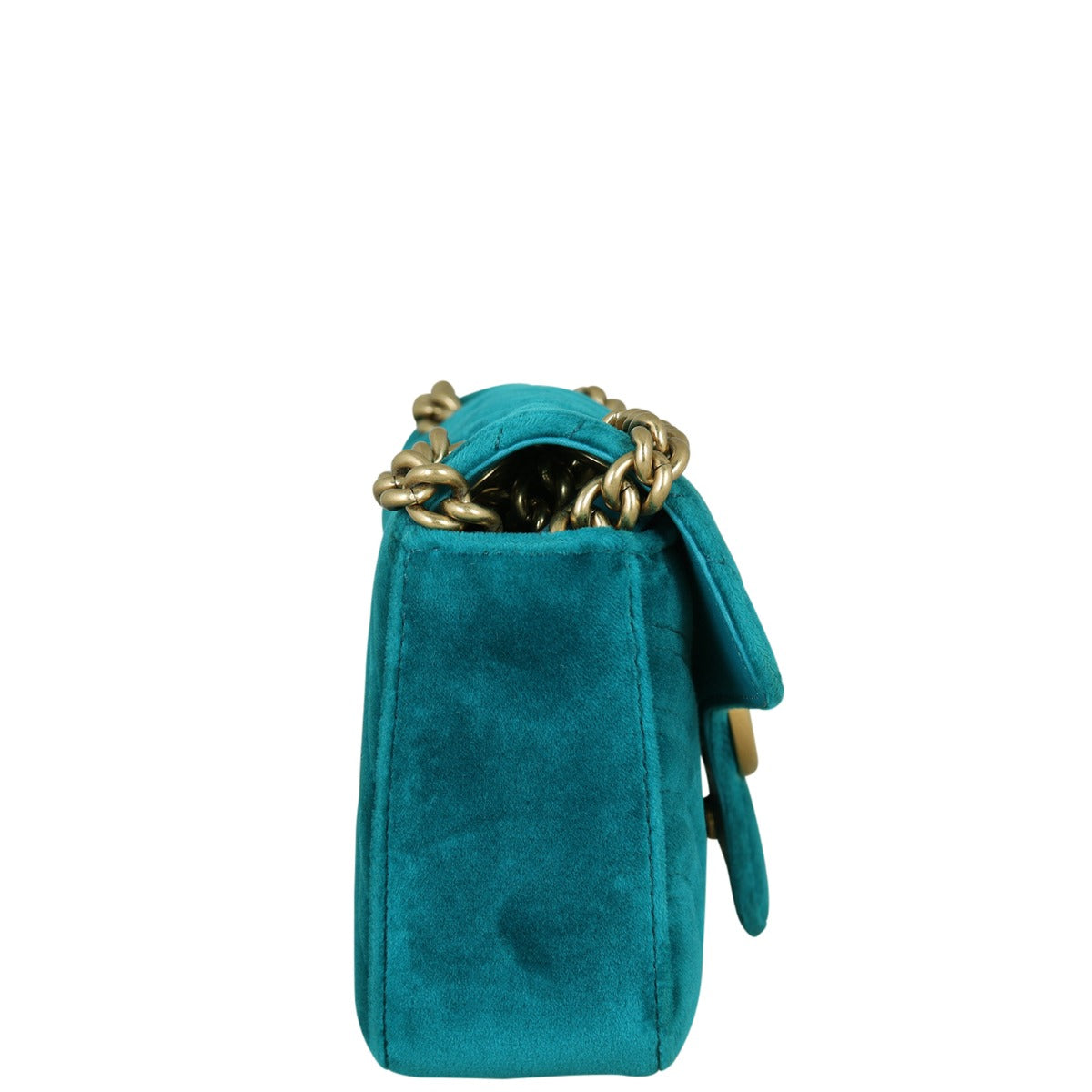 Gucci GG Marmont Mini Velvet Shoulder Bag Side