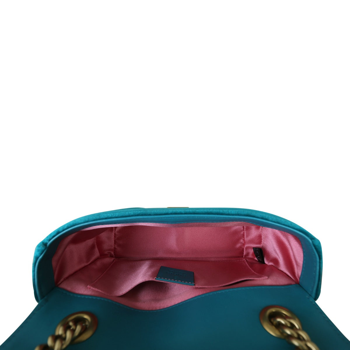 Gucci GG Marmont Mini Velvet Shoulder Bag Whole Interior