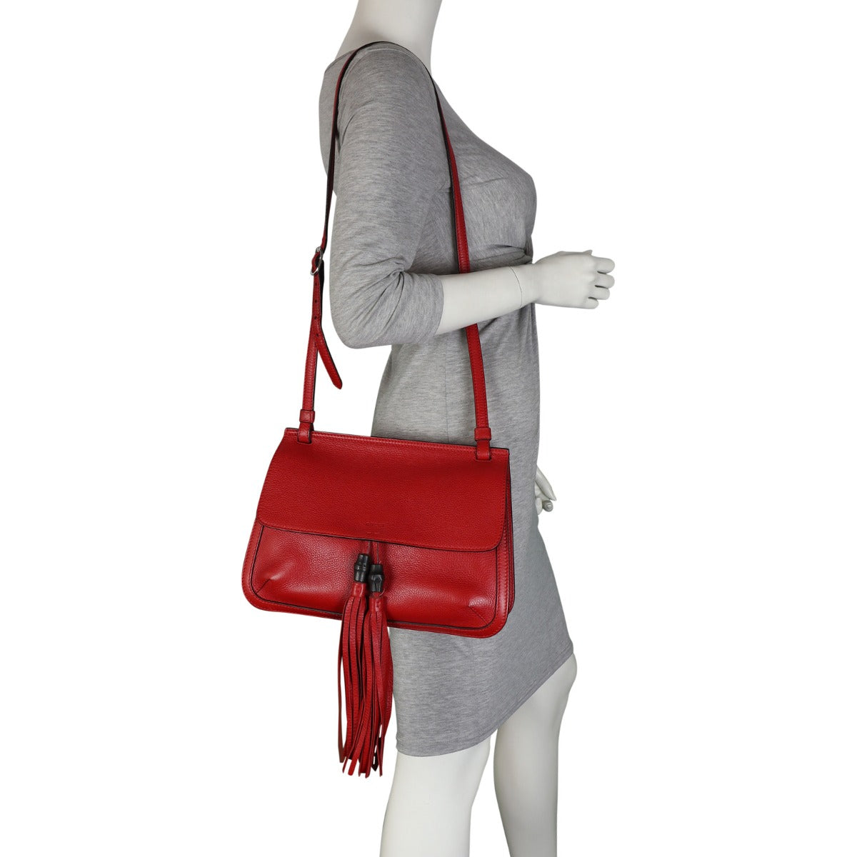 Gucci Daily Bamboo Flap Bag Medium Mannequin