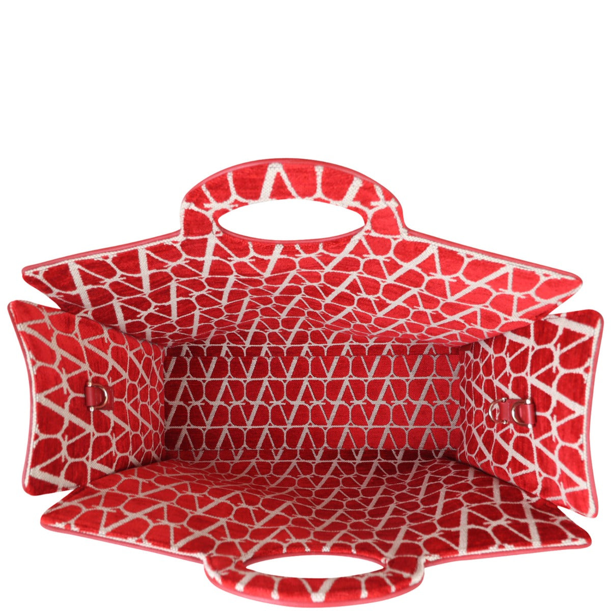 Valentino La Troisieme Toile Iconograph Shopping Bag Whole Interior