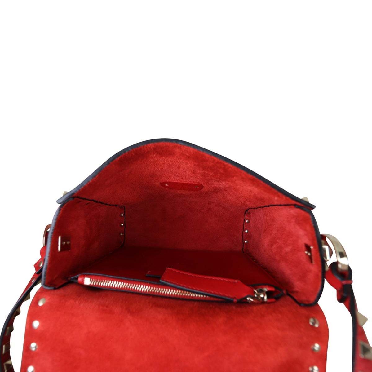 Valentino Rockstud Vertical Crossbody Whole Interior