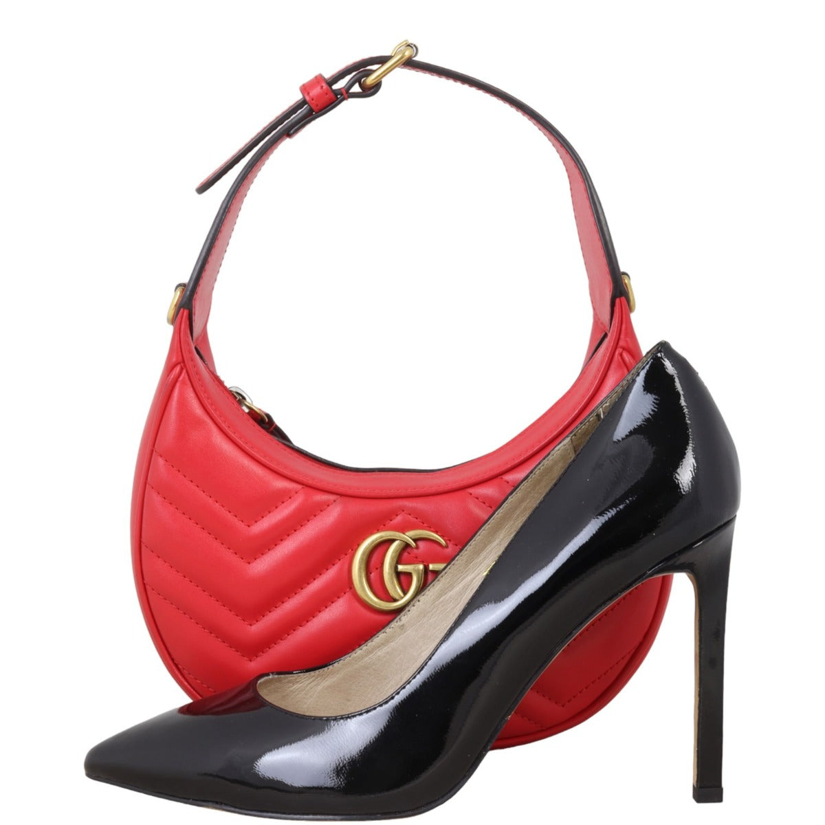 Gucci GG Marmont Half Moon Mini Shoulder Bag