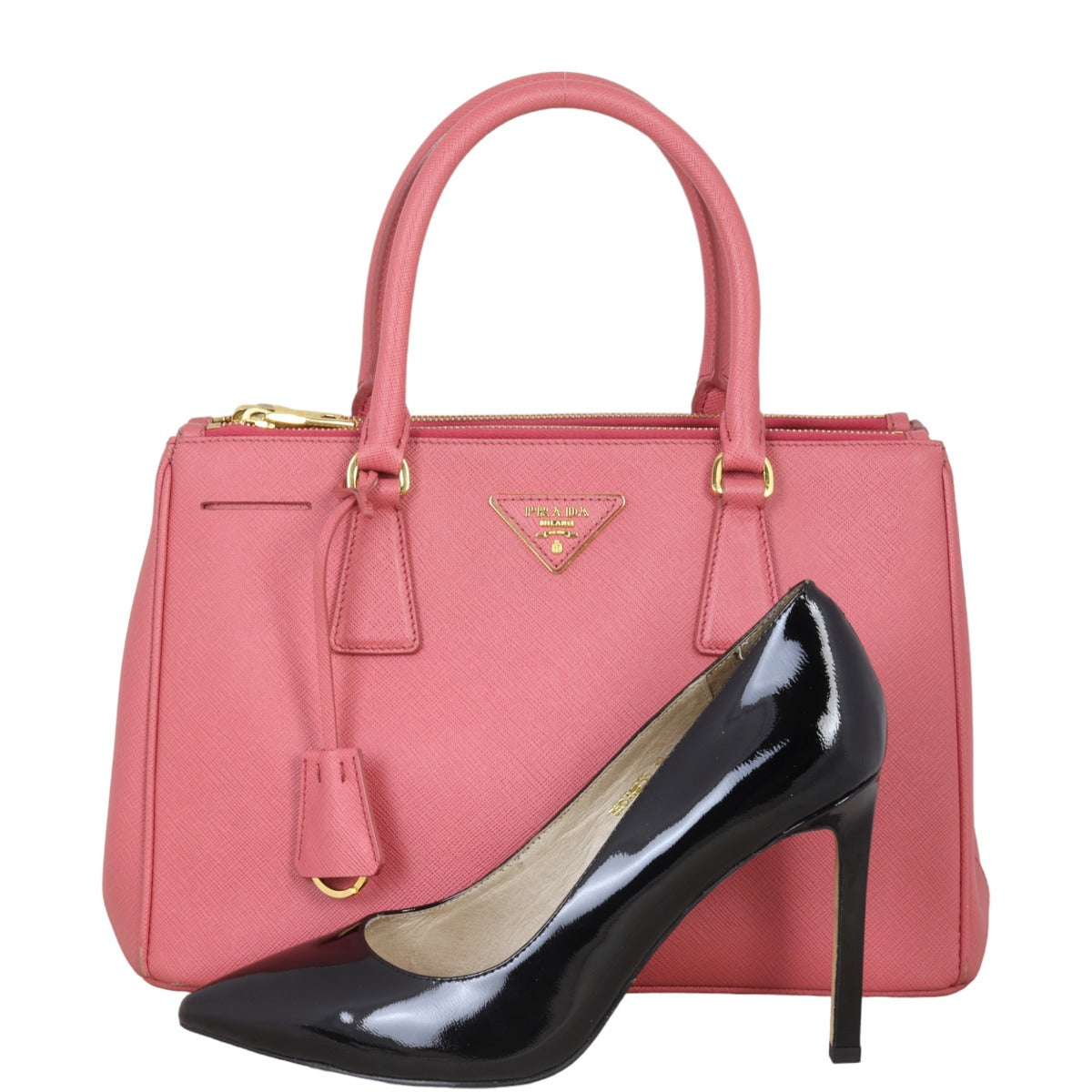 Prada Saffiano Lux Galleria Double Zip Tote Small