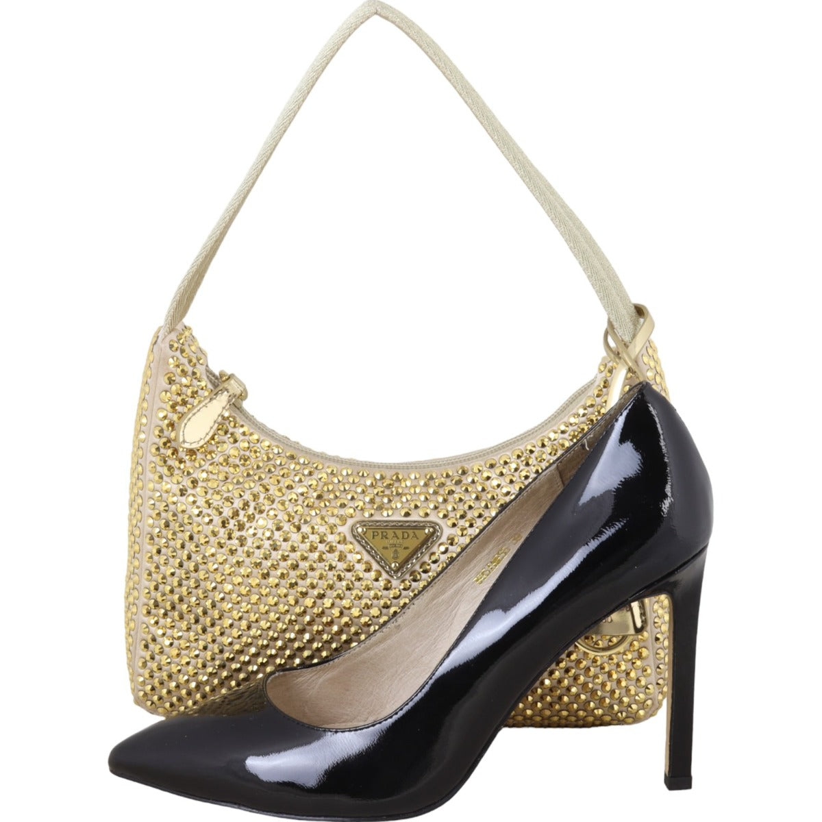 Prada Re-Edition 2000 Satin Crystal Mini Bag