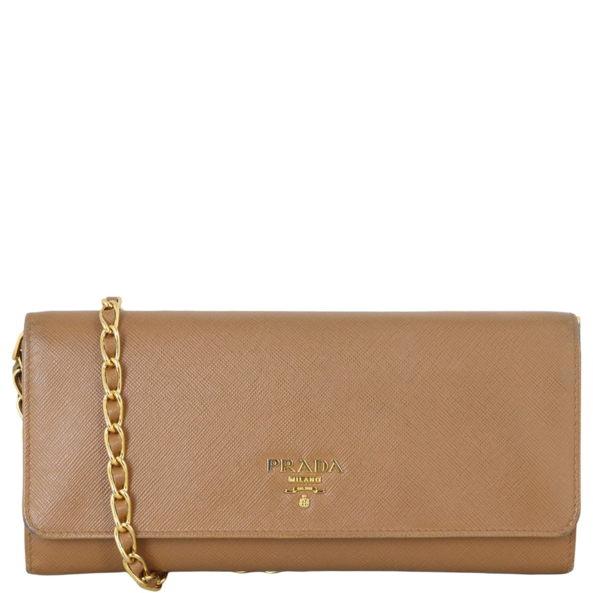 Prada Saffiano Metal Wallet on Chain