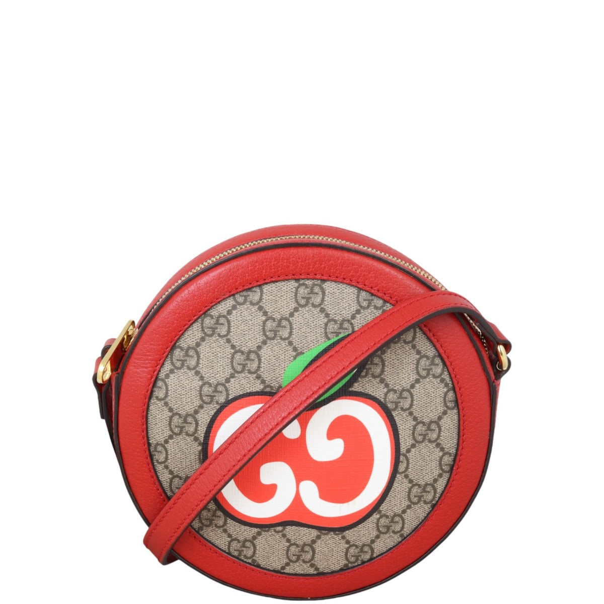 Gucci GG Supreme Apple Round Mini Shoulder Bag