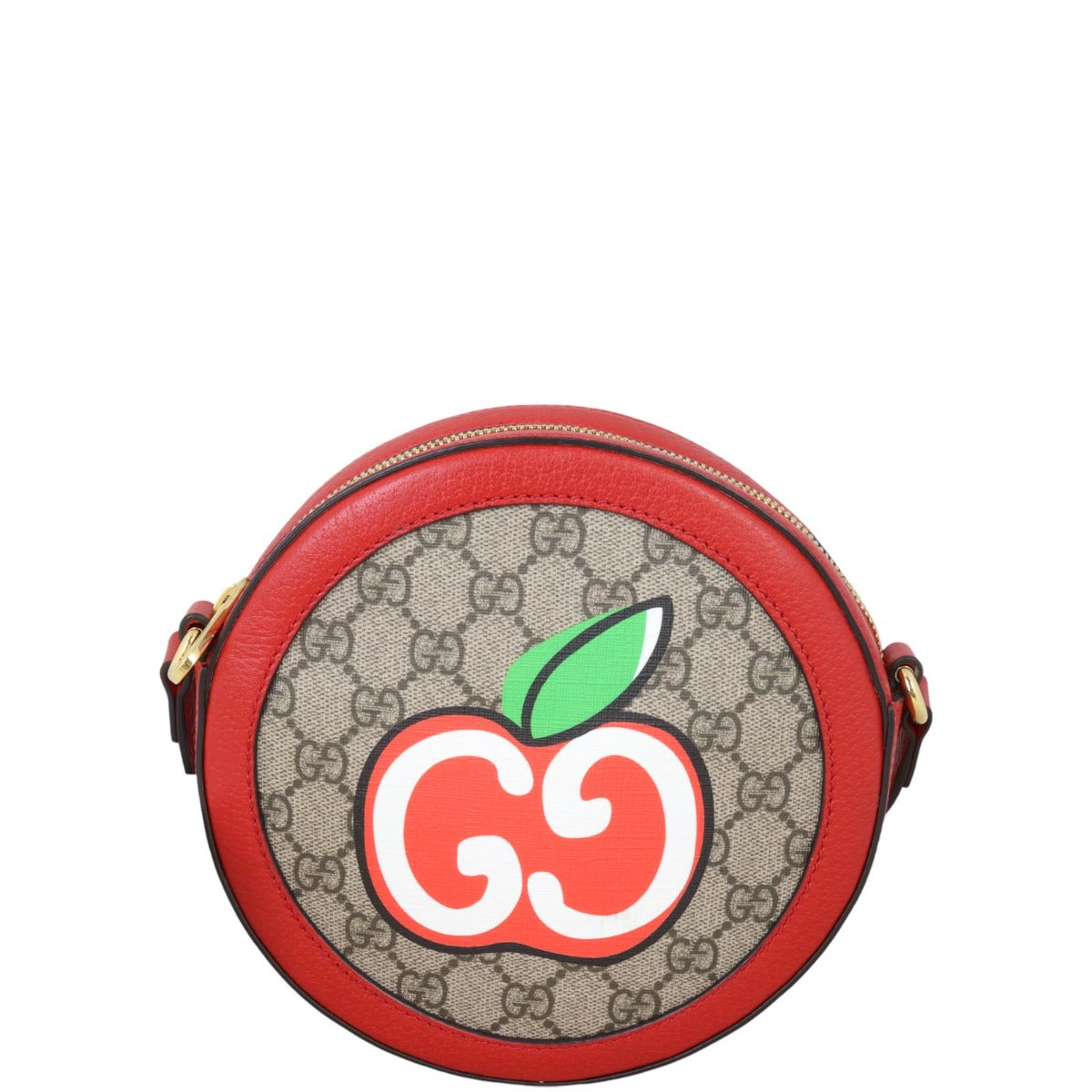 Gucci GG Supreme Apple Round Mini Shoulder Bag