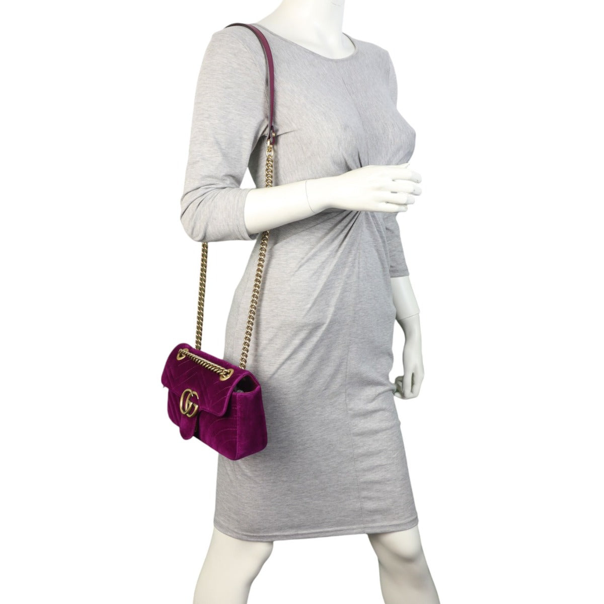 Gucci Marmont Velvet Mini Shoulder Bag