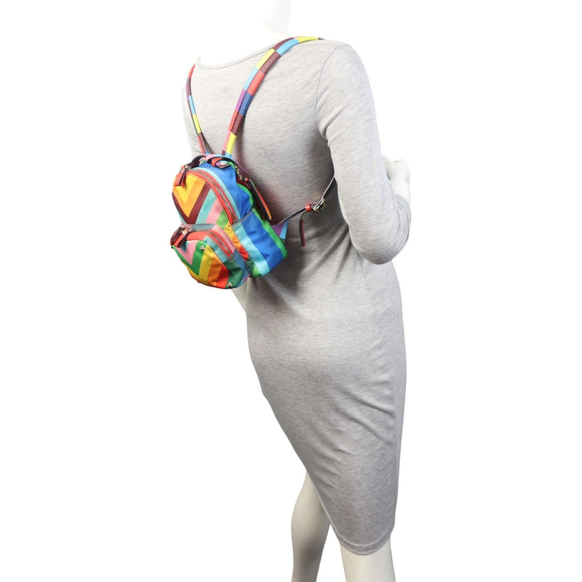 Valentino 1973 Rainbow Rockstud Backpack Small